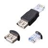 New 4Pcs RJ-45 Male To Standard USB 2.0A Female Adapter Socket ADSL Modem or Router