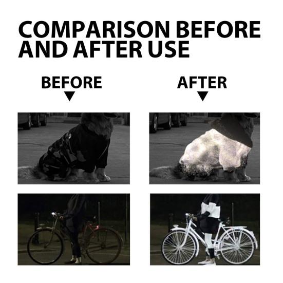 100 мл ночной светоотражающий спрей-агент Высокая видимость на открытом воздухе Бег Велоспорт Велосипедная одежда Предупреждение Светящаяся в темноте Ночное освещение Флуоресцентная краска