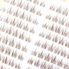 Coffee Color False Eyelashes Soft Clusters Lashes Fake Lashes  for Eyelash Extension