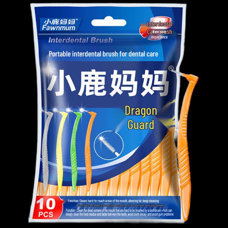 Xiao Lu Mama New Hulong L-Shaped Interdental Brush Set (100-Count)