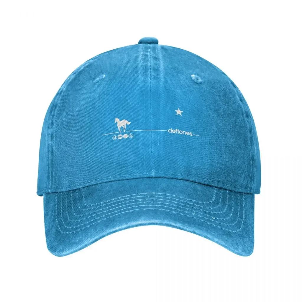 Deftones Pony Horse Baseball Cap Fashion Distressed Cotton Sun Cap Unisex Women Outdoor Running Golf Adjustable Caps Hat