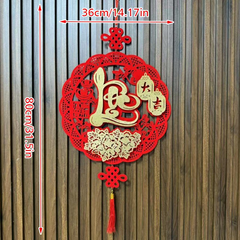 1 шт. Дизайн с кисточкой, Устанавливающий сцену, Благословляющий узор, Благоприятный кулон, Домашний декор, Изысканный, Разные стили