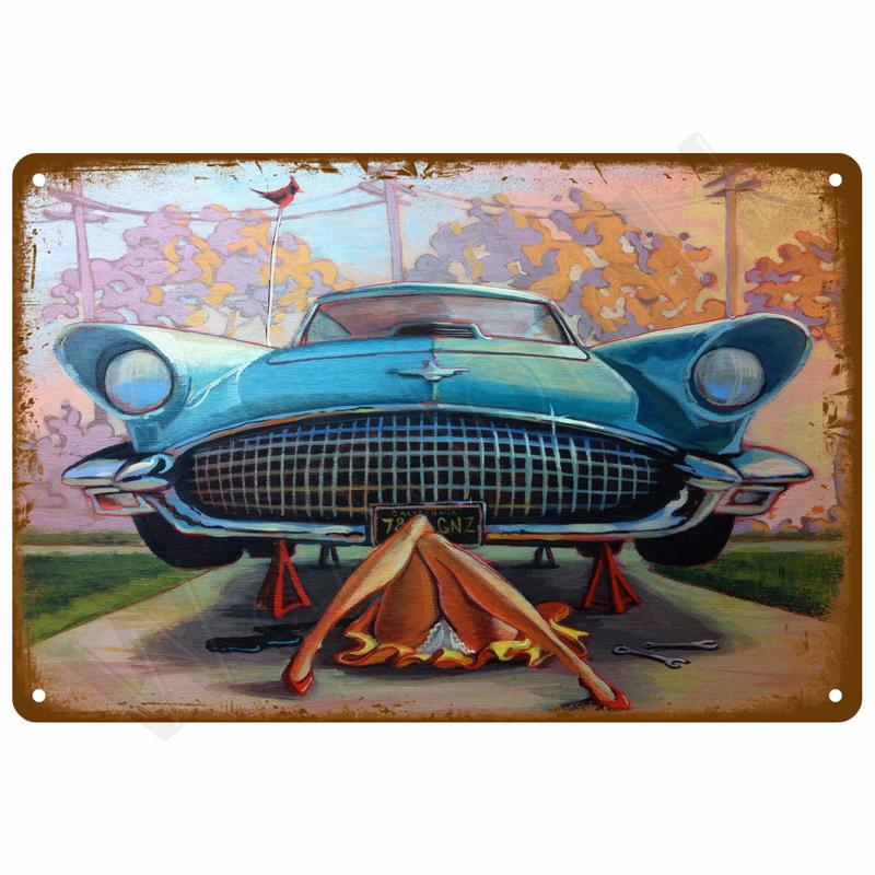 Vintage Tin Sign Home Decor Items Wall Decor Art Wall Mural Room Decoration Items Decor Men Retro Metal Sign Plate Bar Posters