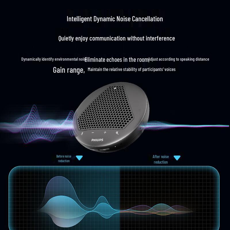 Philips Беспроводная система конференц-микрофона и динамика (Китайская версия)