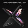 Роскошный тонкий чехол для телефона из углеродного волокна для Samsung Galaxy Z Fold 3 5g, противоударный чехол с защитной пленкой для экрана