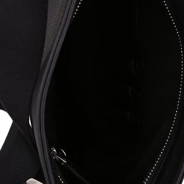 Montblanc Meisterstück Шестизвездочный Логотип Кожа с Зернистой Текстурой Сумка через Плечо Мужские Сумки Черный 113790