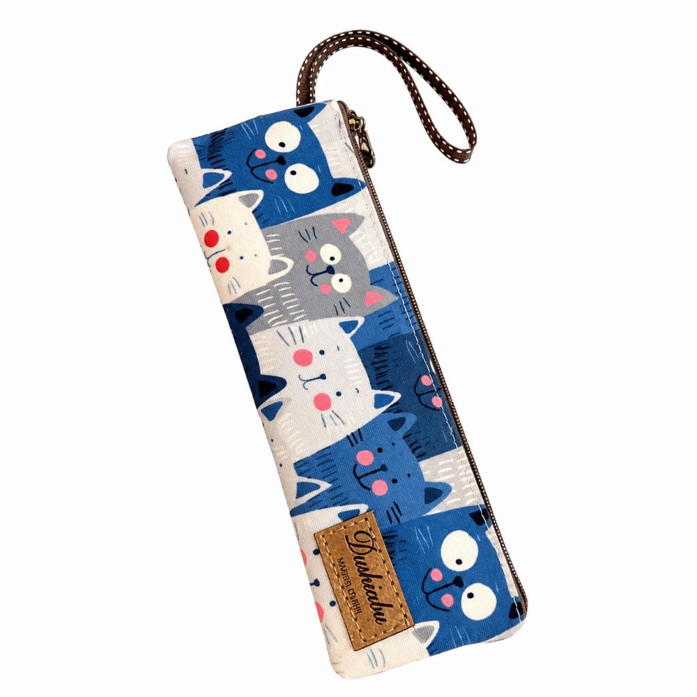 Zipper Closure Tableware Pouch Oxford Art Pencil Case New Pen Bag Outdoor Travel
