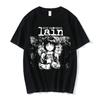 Anime Series Experimental Lain Ladies T-shirt 3D Graphics Iwakura Manga Sci-fi Printing Round Neck Women's Short Sleeve