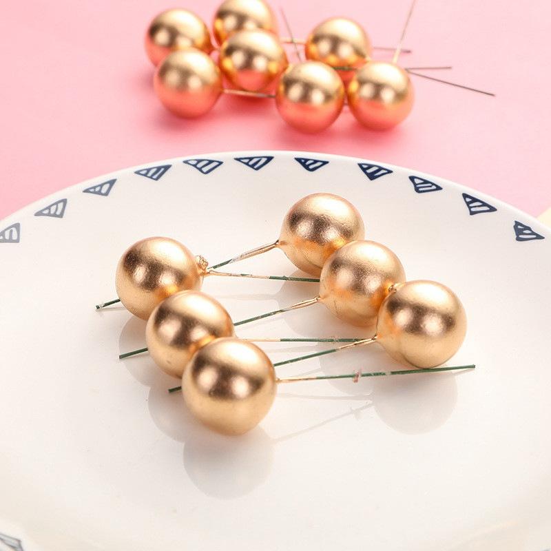 Топперы для торта, изысканные украшения для торта на день рождения, довольно круглые, свадебные, 10 шт., шар, домашний декор