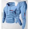 Mens Oversized Hooded Sweatshirt Set Long Sleeve Top Pants Winter Casual Tracksuit