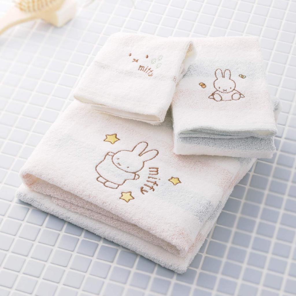 Nishikawa Miffy Towel Gift 20 X 23 X 6 Organic Made In Product 228723904 Set, Cm, Washable, 100% Cotton, Japan, Number