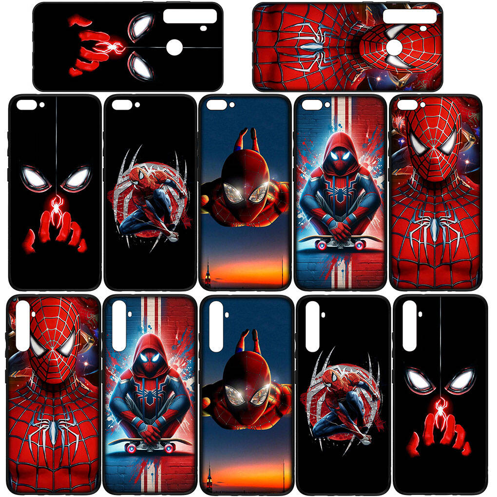 Phone Case for iPhone 17 16 15 Xiaomi Poco F8 F7 X7 X6 M8 C85 C75 C71 Redmi Note 14 13 12 11 Pro Max A4 14C 13C 15C Spider Man Marvel Spiderman Cover