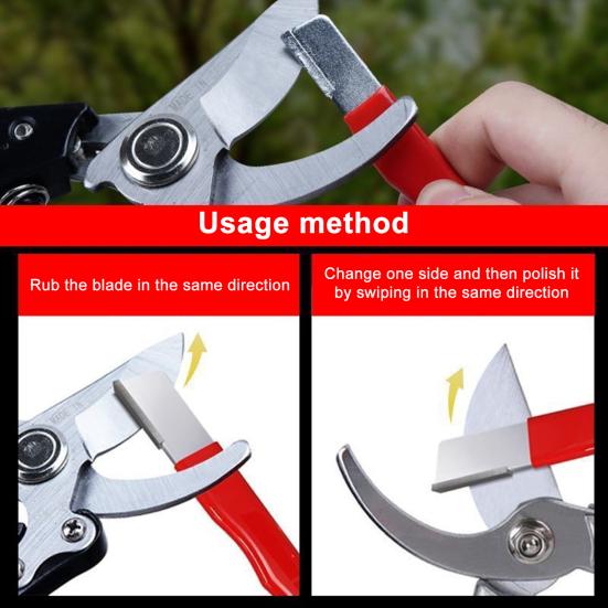 Двусторонний точильный камень для ножей, точильный камень, уличный инструмент, точилка для лезвий, карманный точильный камень для сучкорезов, садовых ножниц, рыболовных крючков