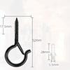 Q-Type Snap Hook with Safety Buckle for Wall/Ceiling Hanging of Flower Pots, Anti-Drop Design