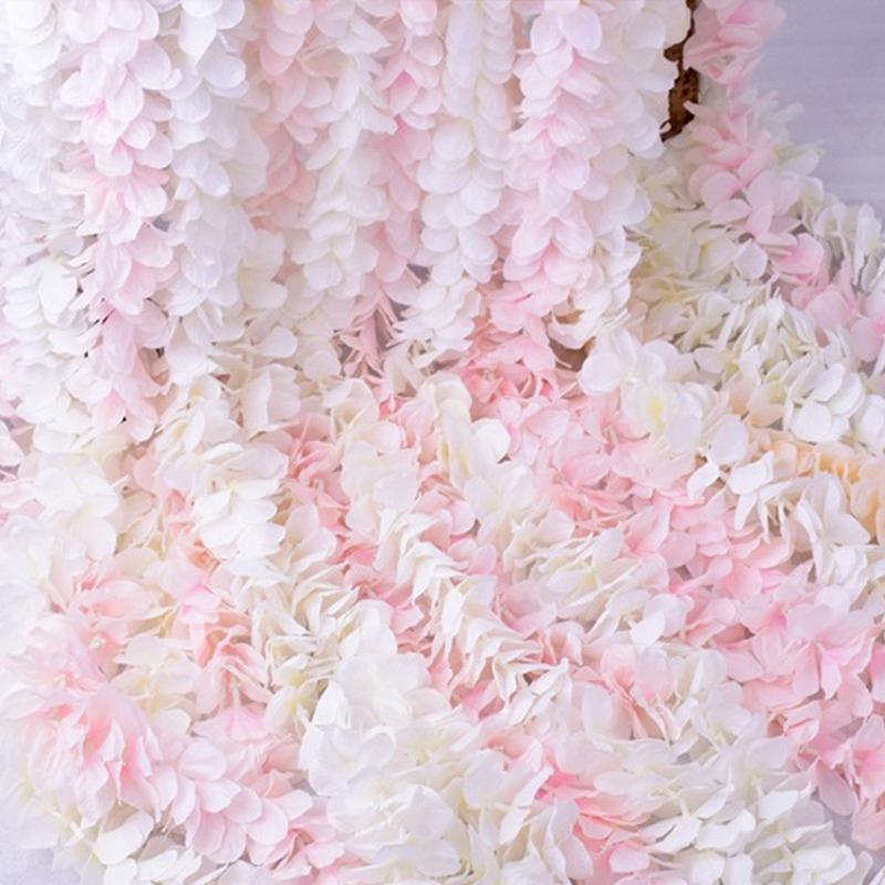 10 шт./упак. 90 см искусственные вишни в цвету лозы шелковые цветы сакуры для вечерние свадебные украшения потолка поддельные гирлянды