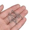 Portable Line tackle Stainless Steel Barrel Swivel Fast lock  Connector Fishing Hanging Snap