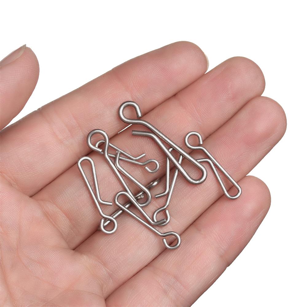 Portable Line tackle Stainless Steel Barrel Swivel Fast lock Connector Fishing Hanging Snap