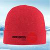 Red Circle with Black Symbol Men Women Unisex Knitted Hat Beanie Pullover Cap Winter Thermal Warm Christmas Outdoor Cycling Hiki
