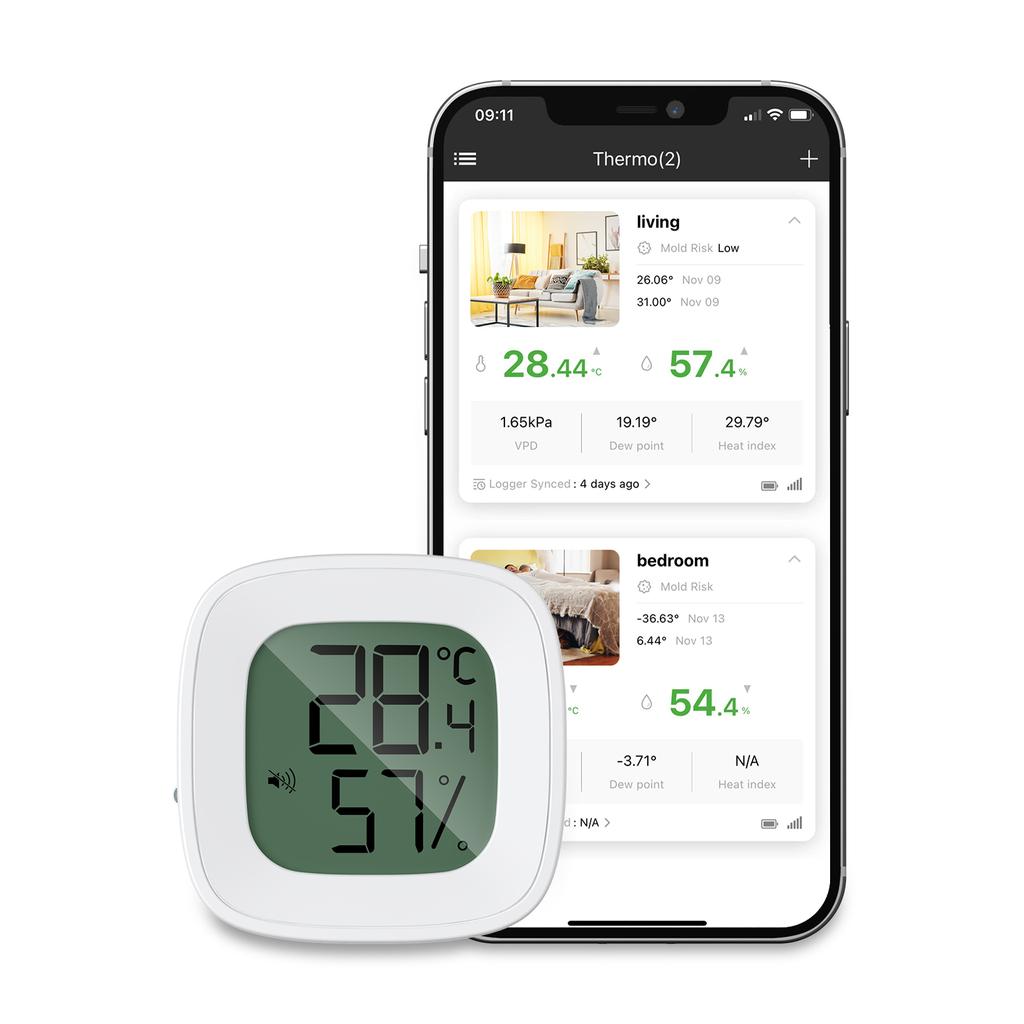 ORIA Обновление Bluetooth Термометр 2PCS/1PC Гигрометр Беспроводной Уличный Термометр Умный Дом Датчик Температуры и Влажности