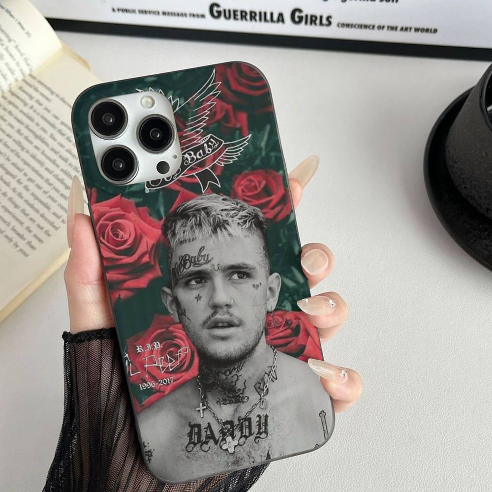 Emo Rapper Lil Peep For IPhone 17 16 15 11 12 13 14 Pro Max Plus Pro Corrugated Translucent Back Phone Cover