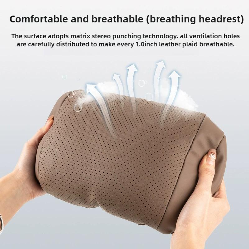 Роскошный подголовник для автомобильного сиденья из кожи наппа, универсальный, для интерьера автомобиля, защита сиденья, подушка для шеи, мягкий и пушистый, подходит для всех сезонов