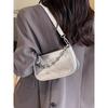 Customer Order High-end Pearlescent Silver Small Bag Women's 2025 New Versatile Shoulder Mahjong Bag Underarm Bag Messenger Bag