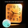 Non Ticking Alarm Clock Battery Powered Silent Bedside Clock Night Light Easy To Read Loud Enough Travel Clock for Heavy Sleepers Kids Elderly