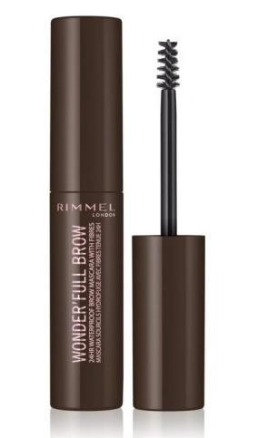 Rimmel London Dark Brown Brow Tint Gel - Professional Finish, 4.5ml