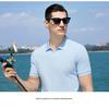 Men's Solid Color Lapel Casual Versatile Spring and Summer Short-Sleeved T-Shirt Polo Shirt