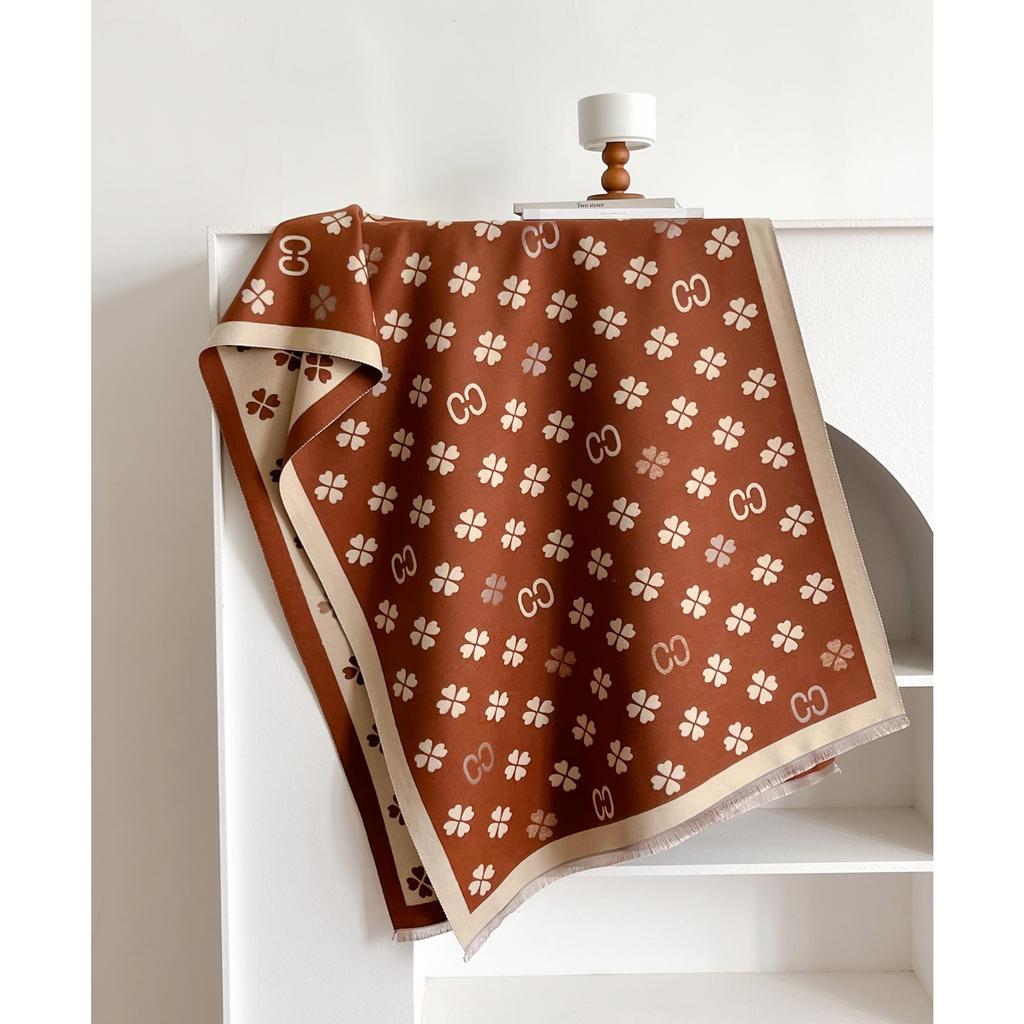 Women Pashmina Scarves Fringe Wrap Winter Warm Fashion Brands Designer Cashmere Two-Sided Letter Scarf Blanket Soft Shawls