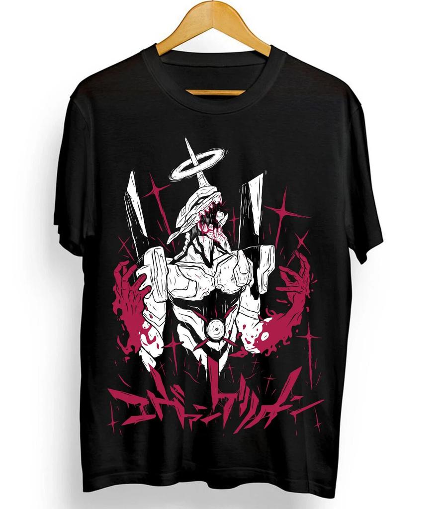 Летняя Новая Футболка Ева Единица 01 Футболка Neon Genesis Evangelion для Мужчин Женщин Японский Аниме Рубашка Унисекс Высококачественный Хлопок Топ с Коротким Рукавом