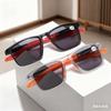 Square Frame High-Definition Presbyopia Glasses Blue Light Blocking Fashionable Uv-Protective Reading Glasses Sunglasses
