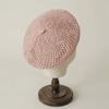 Solid Color Hollow Beret Hollow Knitted Pumpkin Hat Casual Painter Hat  Women