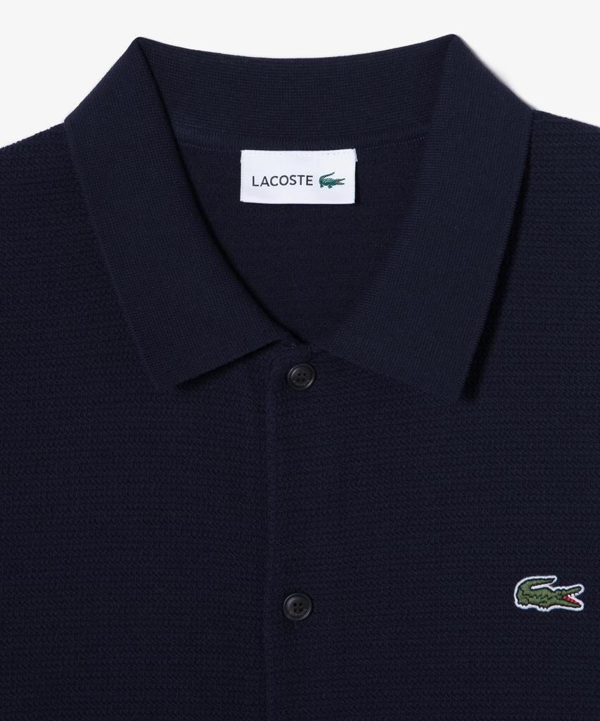 Мужской кардиган с коротким рукавом и воротником-стойкой Lacoste Ah457E-56G 166