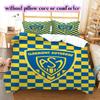 Постельное белье с узором Leeds United, Комплект с одеялом, Пододеяльник, Наволочка, Домашний подарок на день рождения (1*пододеяльник+2*наволочка, без наполнителя)