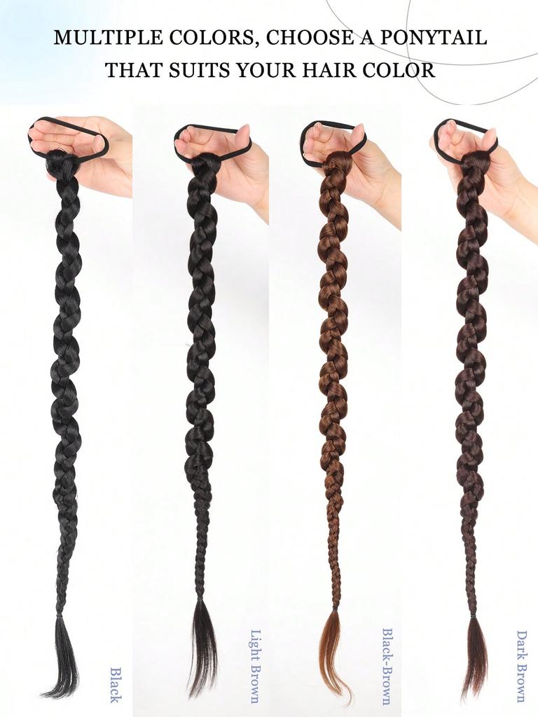 Synthetic Hair Extensions 1PCS 26inch Wig Twist Braid Braid Hip Hop Ponytail Girl for Women Daily Party Use
