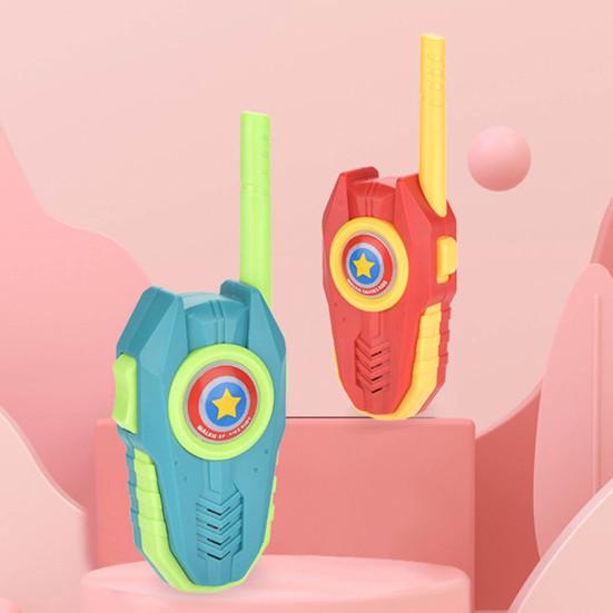 2 шт. Детский домофон со светодиодной подсветкой, беспроводной детский портативный домофон с радиусом действия 500 м, для использования в помещении и на открытом воздухе, для мальчиков и девочек, двухсторонняя радиосвязь, игрушка