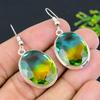 Bi-Color Tourmaline Gemstone 925 Sterling Silver Jewelry Earring 1.85" c3A36