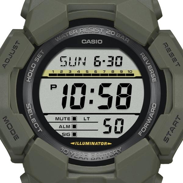 Casio Мужские часы G-SHOCK GD-010-3JF [G-SHOCK 10-YEAR BATTERY SERIES] Круглые часы Зеленые цифровые
