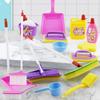 Broom Brush Pretend Play Cleaner Tools Simulation Housekeeping Playset  Kids Gifts