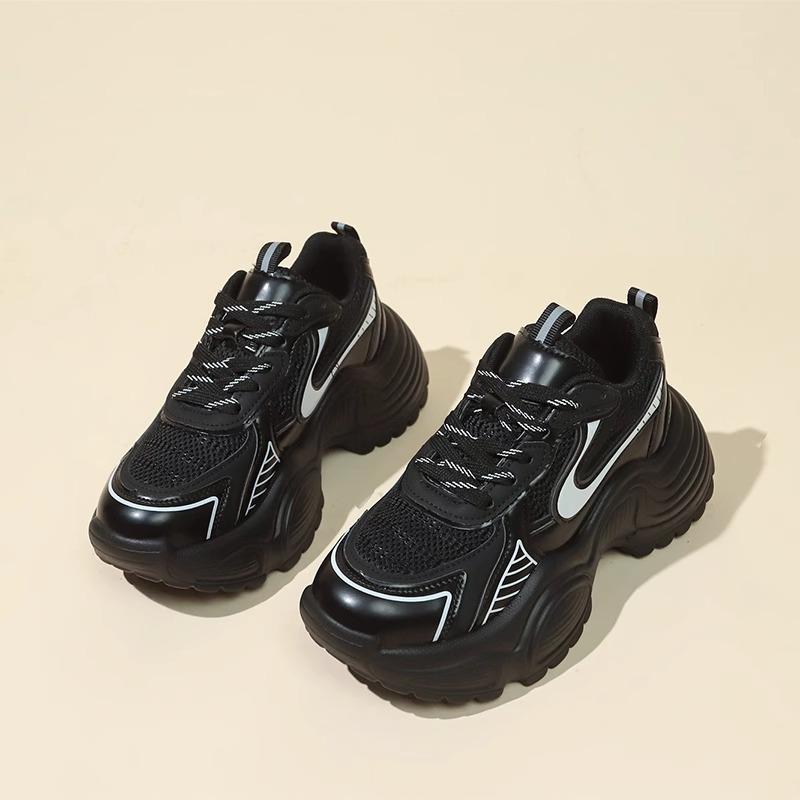 Обувь для папы, новые женские весенне-осенние повседневные серебряные кроссовки на платформе, увеличивающие рост, женская обувь