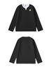 Hello Hipanda, Panda Lao Qian Feng Retro Fake Two Piece Splicing V-neck T-shirt Pullover