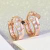 Pop Style Ear Ornaments European and N Diamond Earring Fashion Creative Diamond Ear Clip