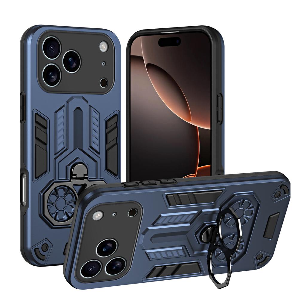 Роскошный Чехол-подставка Броня Противоударный для iPhone 17 ProMax 16 15 Plus iPhone17 Pro Max Защита камеры Бампер