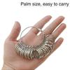 Metal Ring Sizer Measuring Tool Steel Finger Rings Size Measurement Ring Gauge Measure for Wedding Jewelry Sizing Tool