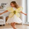 Fun Costume Wings for Kids Cute Bee Wing Kids, Honey Festival Costume, Princess Girls Dress Festive Accessories Up Accessory Toddler