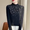 Autumn and Winter Seamless One Half-high Neck Women's Inner Slim Bottoming Knitwear