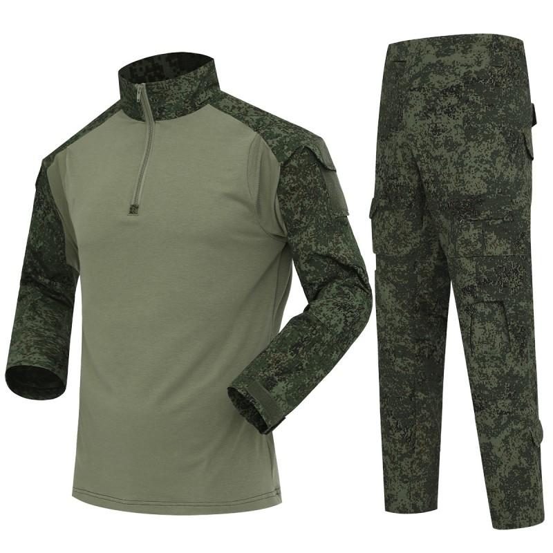 Men Long Sleeve Camouflage Cycling Jersey Outdoor Training Tactical Suit