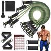 11Piece Multifunctional Resistance Bands Set Professional Fitness Elastic Rubber Workout Expander Portable Home Gym Accessories