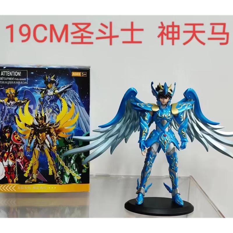 Anime Saint Seiya God Cloth Figure Phoenix Ikki Hyoga Seiya Shiryu Standing Figure Toy PVC Box Figure Collection Decoration